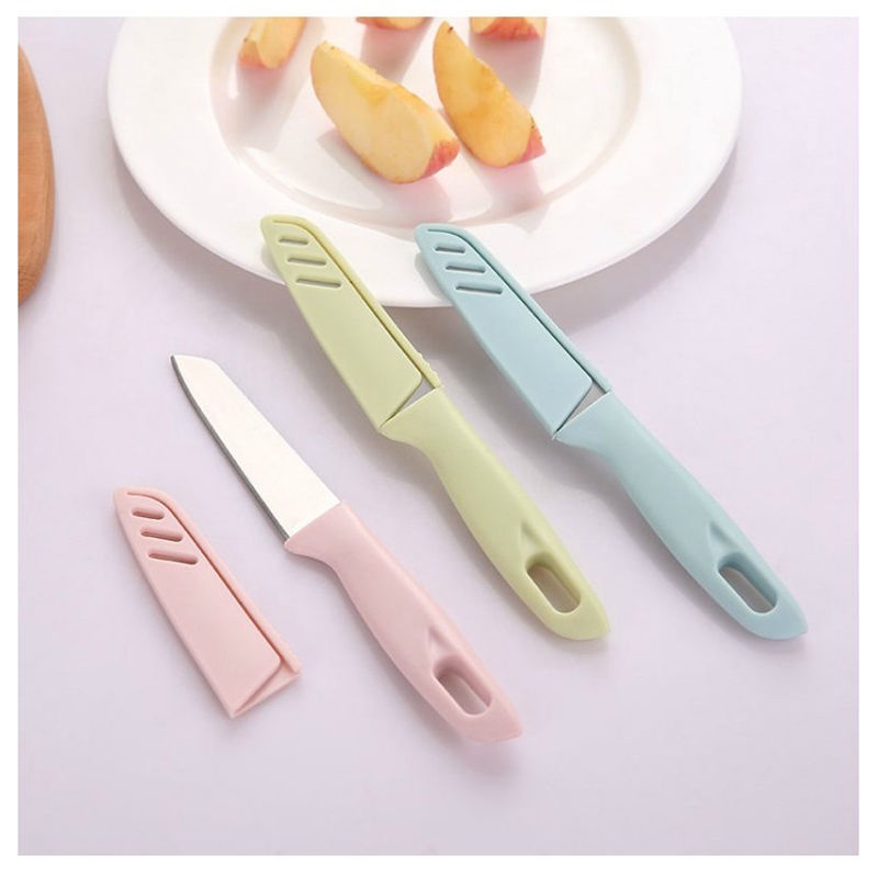 Dao gọt hoa quả có nắp an toàn, dao gọt trái cây chất liệu thép không gỉ HQ1, HQ2, HQ3