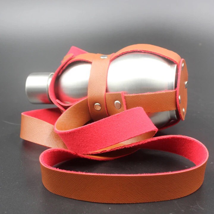 Bình Rươu Hồ Lô Inox 2L Có Bao Da tặng kèm phễu | BigBuy360 - bigbuy360.vn