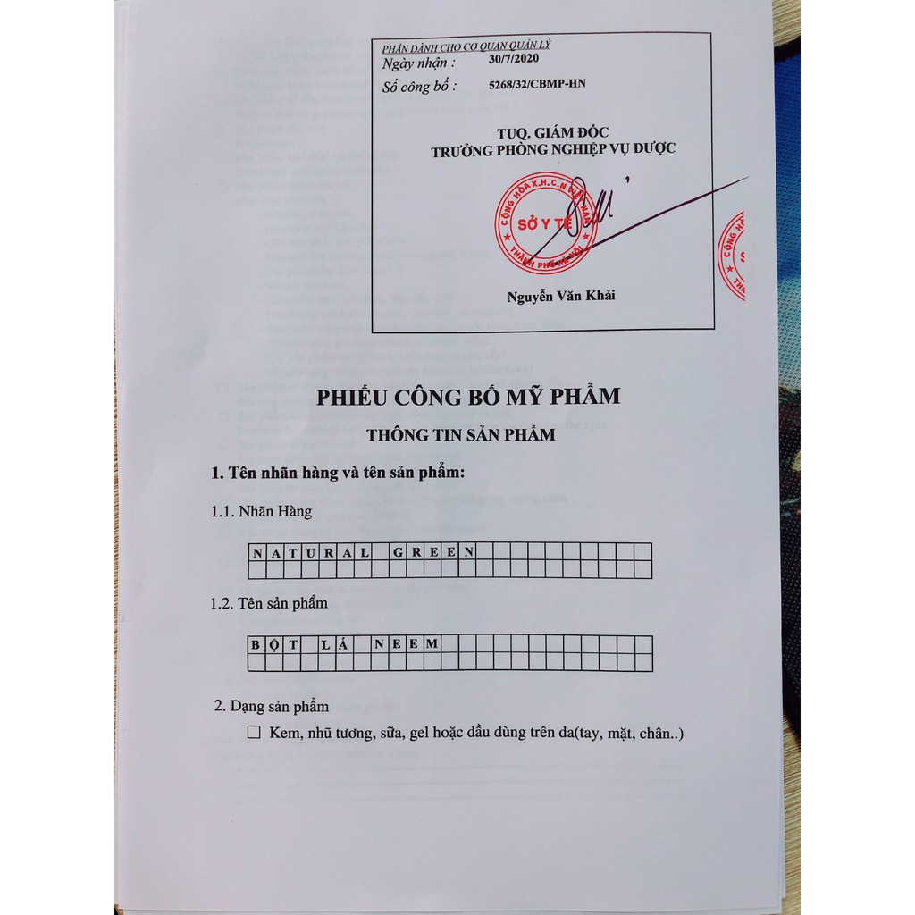 100gr Bột lá neem đắp mặt làm sạch da mụn, giảm gàu, trắng răng
