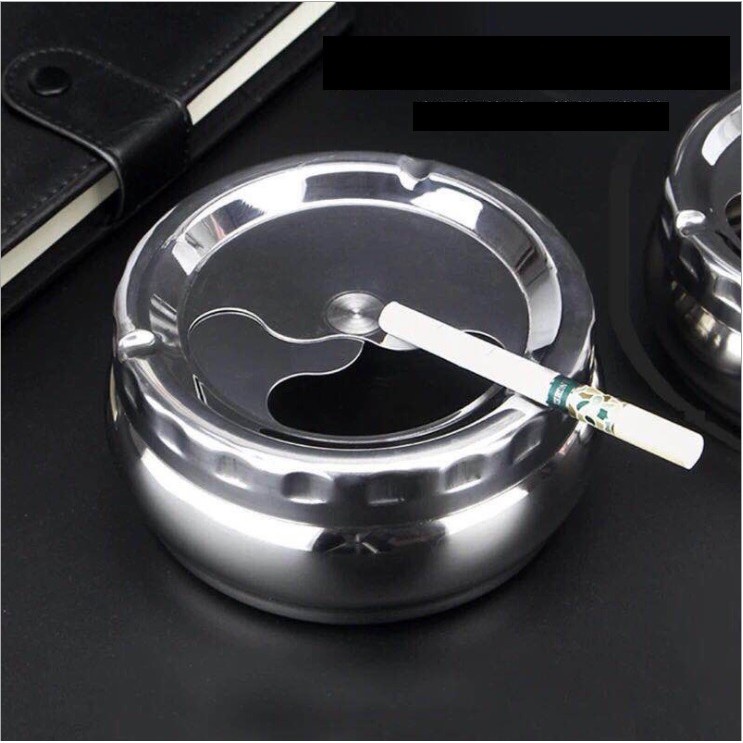 Gạt Tàn Thuốc Lá, Gạt Tàn Thuốc Để Bàn Chất Liệu Inox Và Thủy Tinh Trong Suốt YG1024 Vilashop 012
