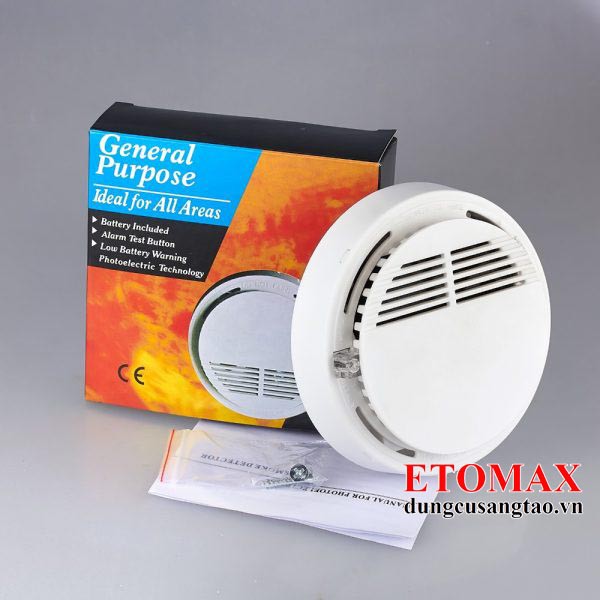 Máy báo khói báo cháy không dây cao cấp