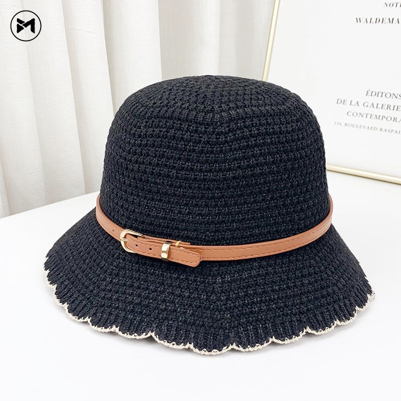 Nón Tai Bèo Chống Nắng Có Dây Đai Thắt Đơn Giản Có Thể Gập Gọn Phong Cách Nhật Bản Cho Nữ