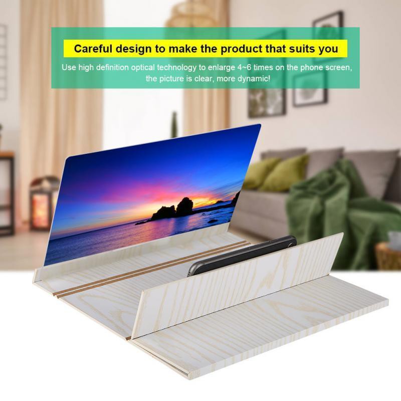 Kính phóng to màn hình điện thoại xem phim 3D 12 Inch cực chất ( sắc nét 100 % )