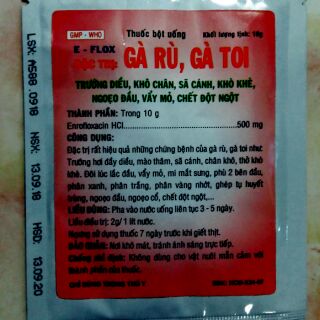 5 gói phòng và trị bệnh gà rù, toi