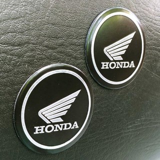 BỘ TEM NHÔM LOGO HÌNH CÁNH CHIM HONDA HÌNH TRÒN.