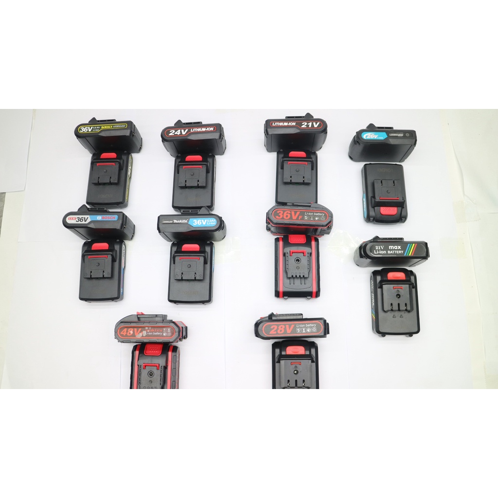 Pin 21V,24V,26V,28V,36v,48v Dùng Cho Máy Khoan Pin Vừa Chân