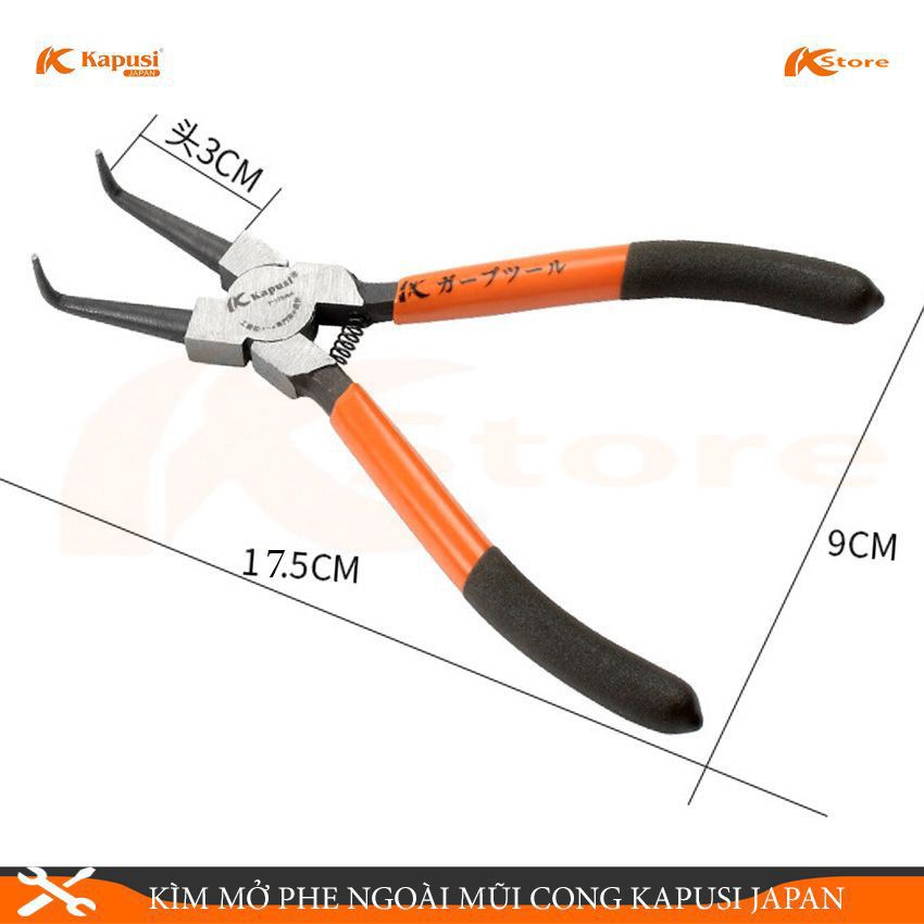 BỘ 4 KÌM MỞ PHE KAPUSI JAPAN 7INCH/175MM