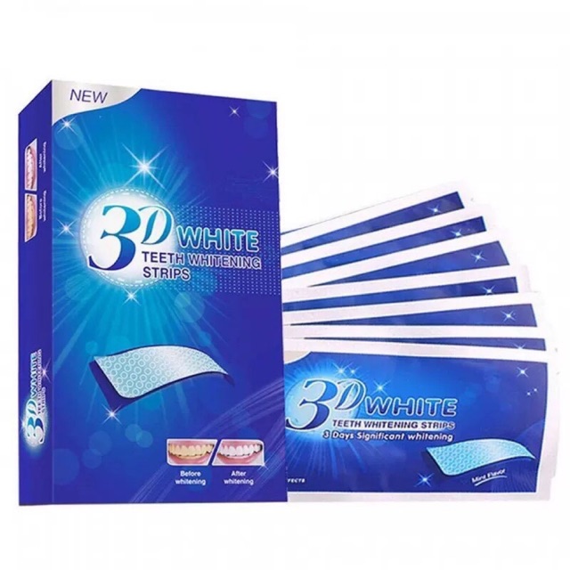 3D White- Miếng dán trắng răng tiện lợi 3D White Teeth Whitening Strips