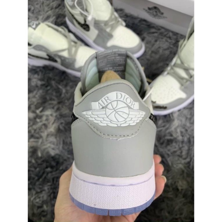 Giày jordan xám cổ cao, thấp hàng 1:1 chuẩn ( full phụ kiện + freeship ) SALE 20% | BigBuy360 - bigbuy360.vn