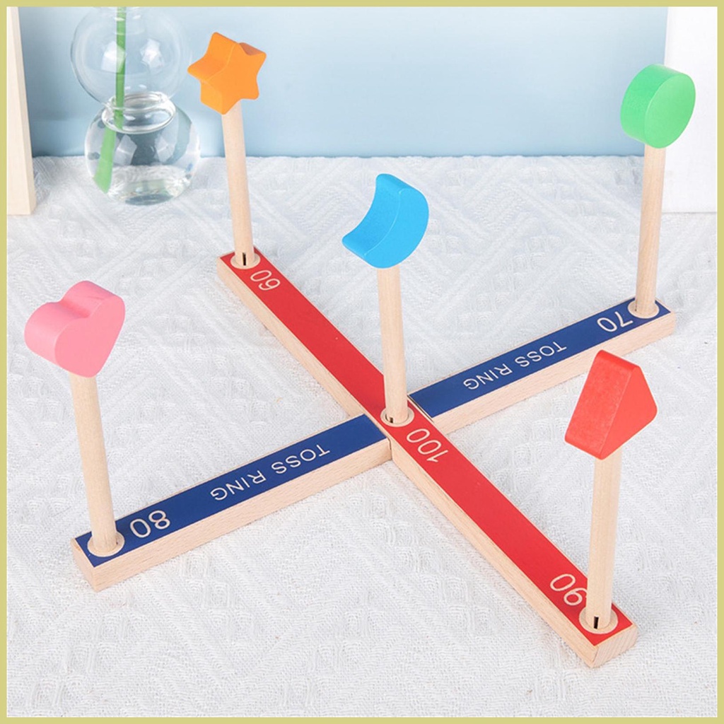 Bộ Trò Chơi Ném Vòng Ngoài Trời / Trong Nhà / Ngoài Trời Siêu Bền Vui Nhộn Cho Người Lớn Và Trẻ Em