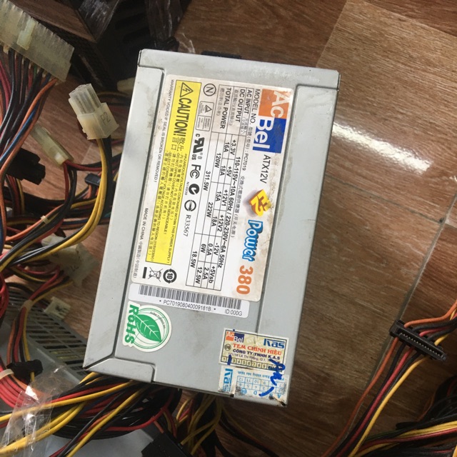 Nguồn cst acbel E2 380 fan 8 hàng nguyên zin