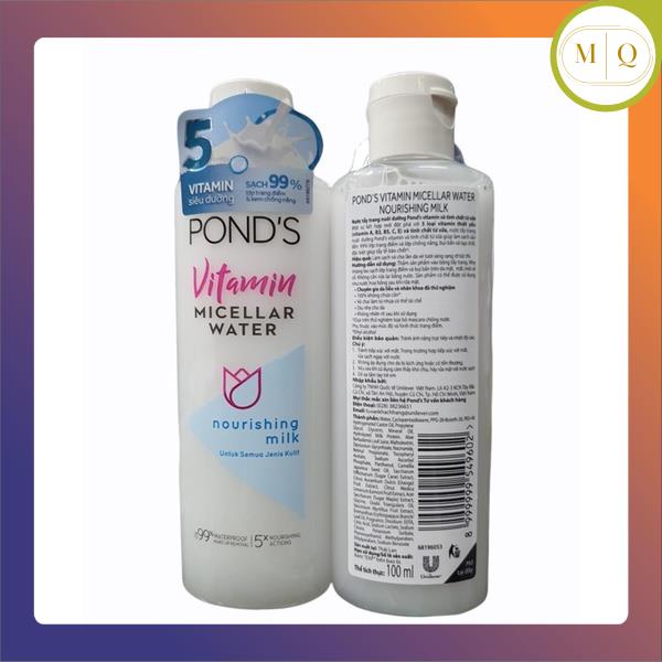 Nước tẩy trang nuôi dưỡng Pòn vitamin micellar water nourishing milk 100ml
