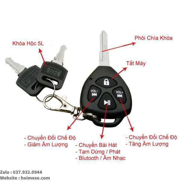 Cốp yếm trước tích hợp loa Suzuki
