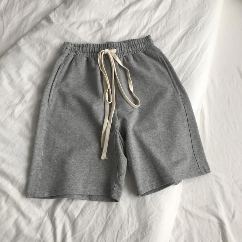 Quần short đùi nỉ da cá form rộng nam nữ thời trang Unisex