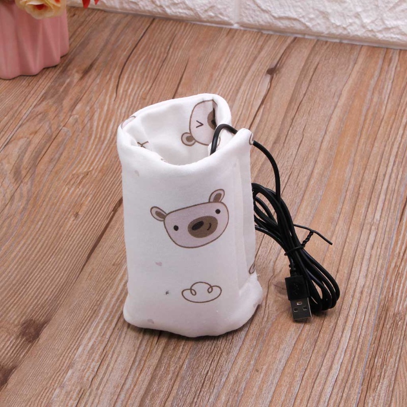 Túi hâm nóng bình sữa em bé cách nhiệt nối USB