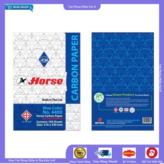 1 xấp 10 tờ Giấy than Horse [VPP GIÁ SỈ]