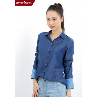 Áo sơ mi dài tay Jeans Nữ XA123J62 GENVIET
