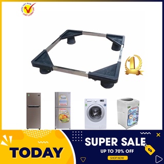 Chân Kê Tủ Lạnh, Kệ Máy Giặt, Kệ Máy Lọc Nước Đa Năng Chất Liệu Inox 304 chống rỉ cao cấp, bọc nhựa chống trơn trượt .