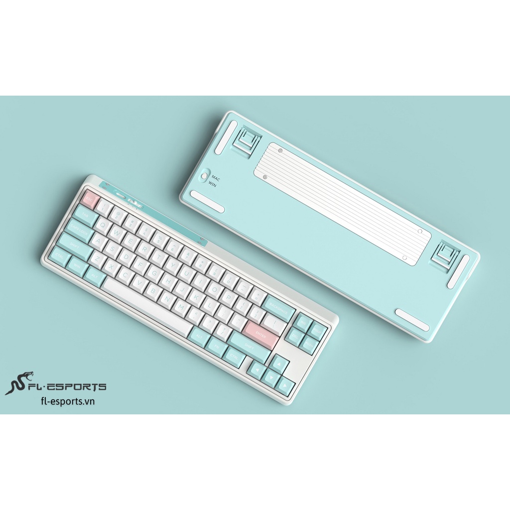 Bàn phím cơ FL-Esports CMK68 SAM Marshmallow 3 Mode - Hàng chính hãng
