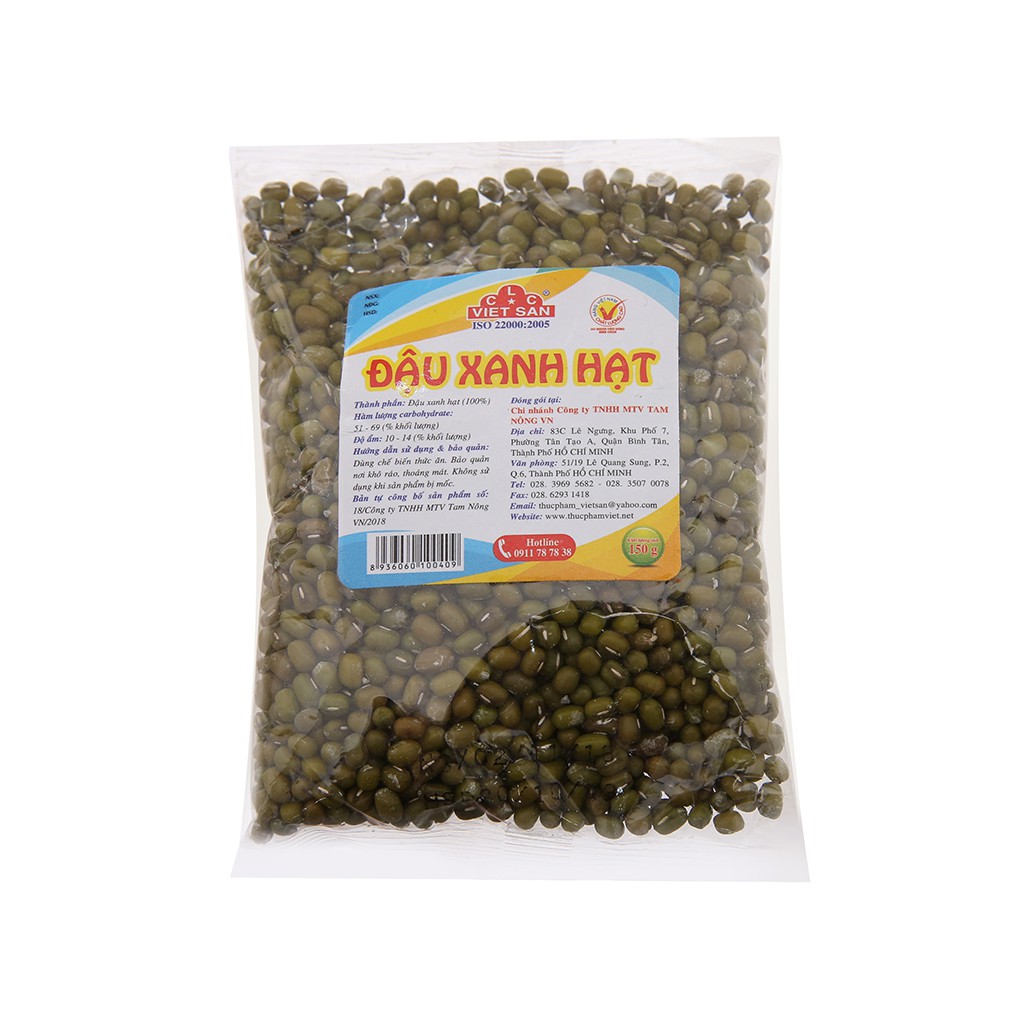 Đậu xanh hạt Việt San gói 150g