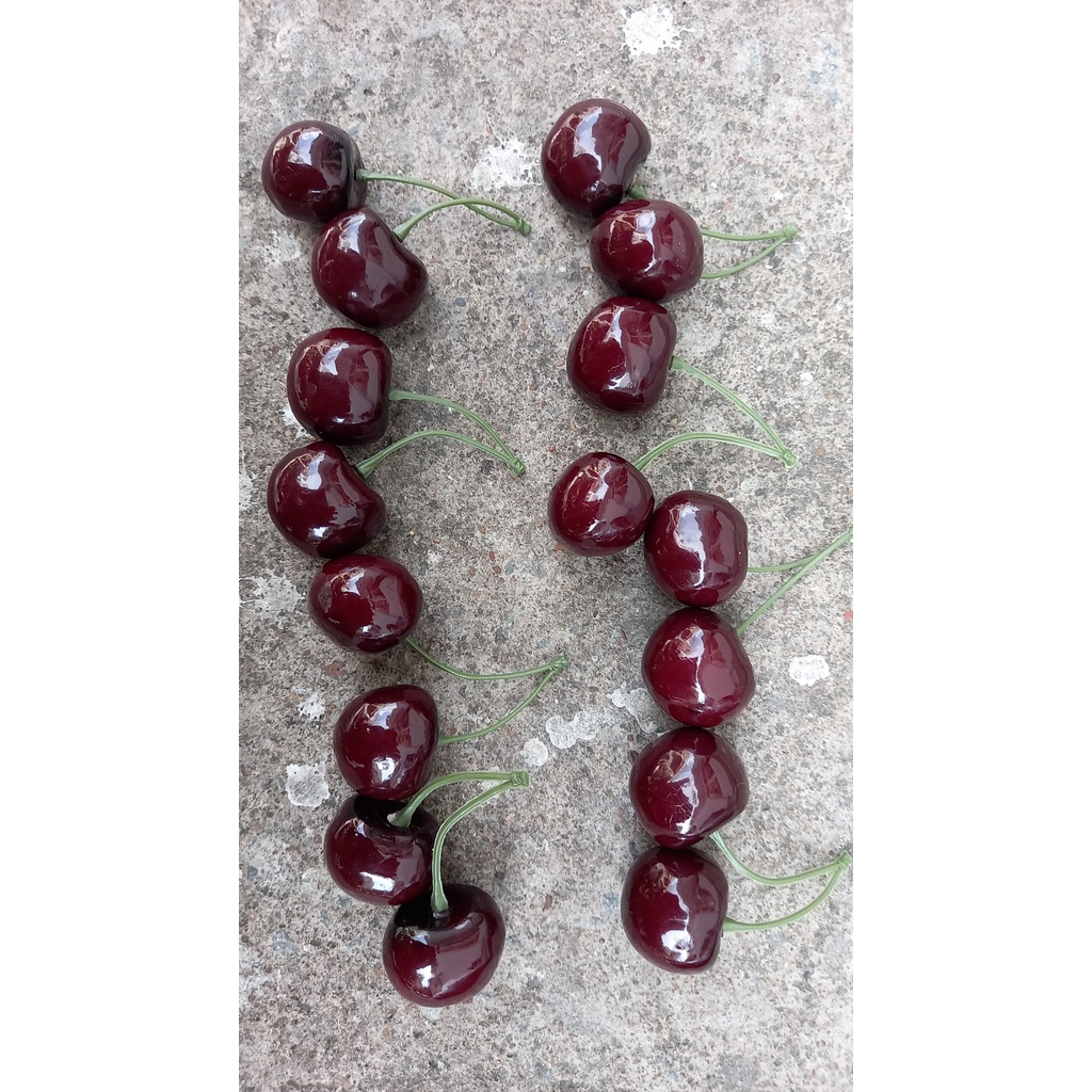 6 Trái Cherry giả - Trái cây giả - Hương Flower