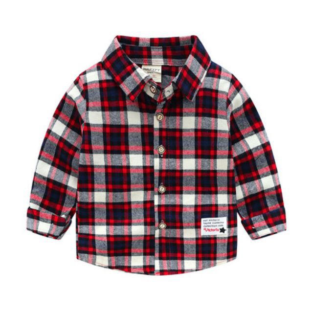 Áo sơ mi dạ cho bé - WAPYPY - LCTQ