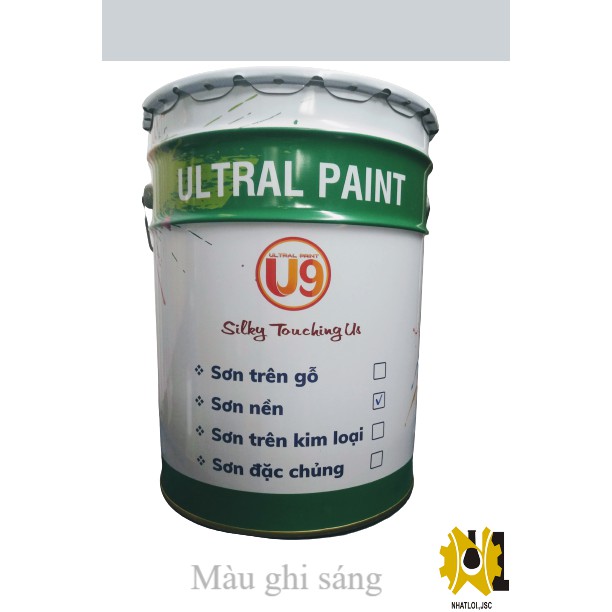( Bb221 ) Sơn lót epoxy màu Ghi sáng 2 thành phần trên nền xi măng, sản phẩm sắt thép U-701 Light Gray ( Linhnam_SPA )
