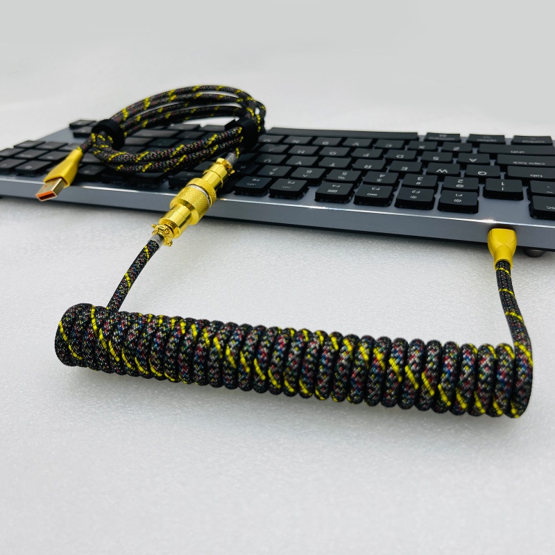 Dây Cáp Lò Xo Nối Bàn Phím Cơ USB Type C