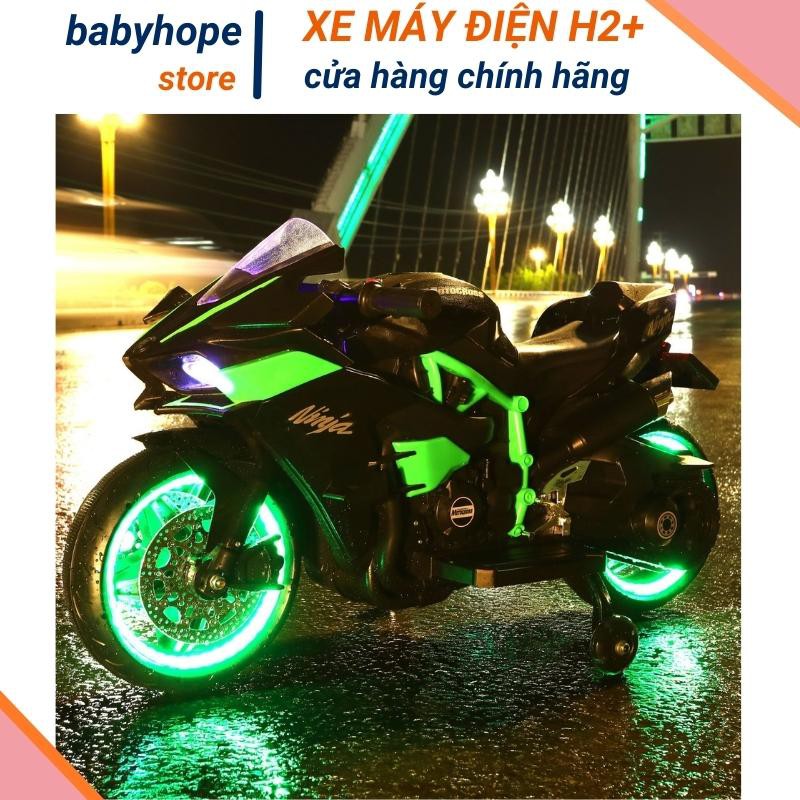 Xe máy điện trẻ em bánh phát sáng NINJA H2R