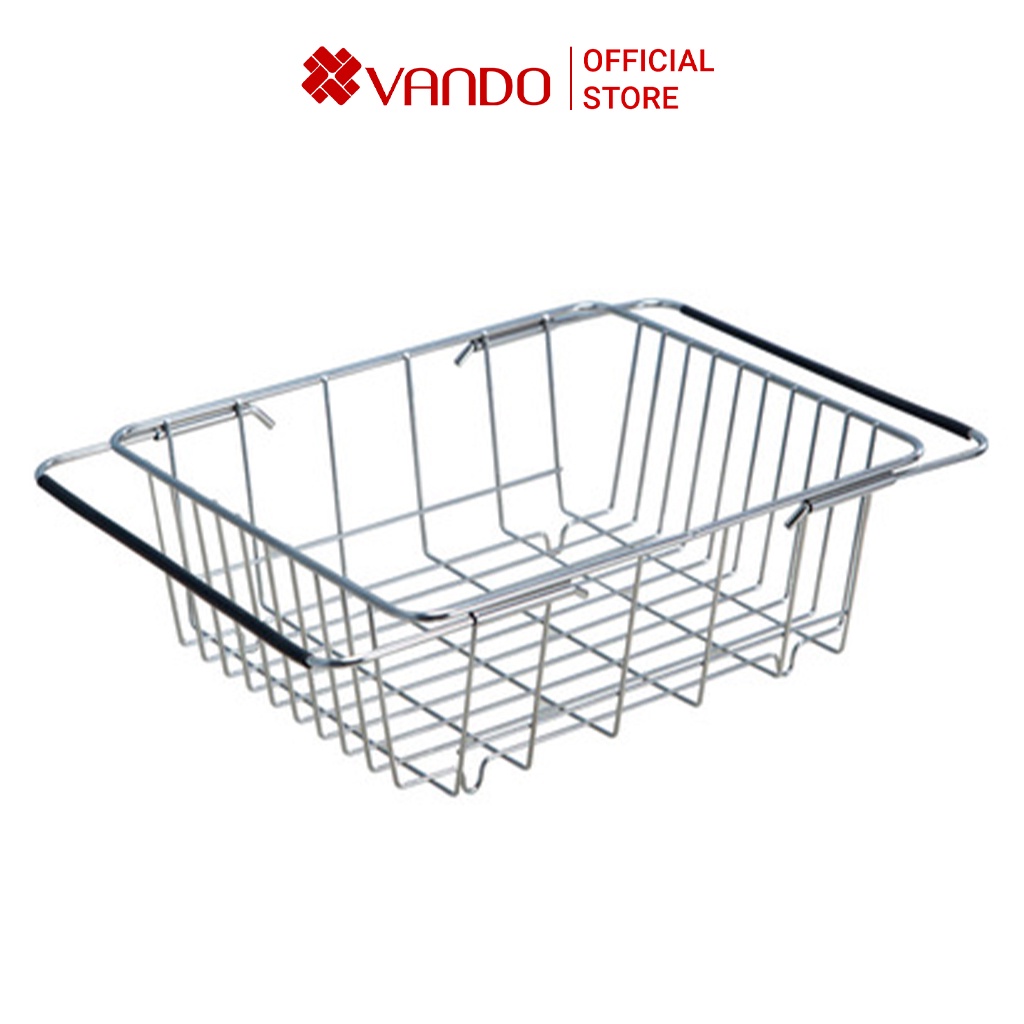 [LIFEMALL250156] Giá Inox VANDO 304 Để Đồ Trong Bồn Rửa Đa Năng Chứa Vật Dụng Nhà Bếp, Hoa Quả, Bát Đĩa Sạch Sẽ Khô Ráo