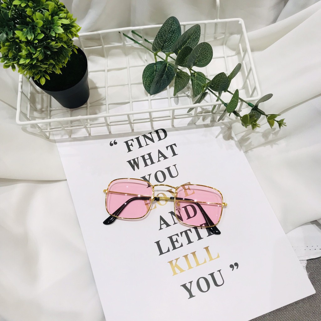 MẮT KÍNH THỜI TRANG HOT TREND VUÔNG 204 NHIỀU MÀU CỰC HOT | BigBuy360 - bigbuy360.vn