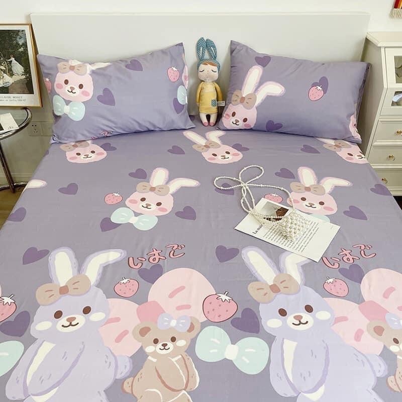 SET GA+ 2 VỎ GỐI COTTON THỎ TÍM