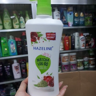 SỮA TẮM TRẮNG MỊN DA HAZELINE MATCHA LỰU ĐỎ 670G