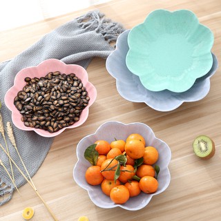 Đĩa Nhựa Đựng Trái Cây, Thức  Ăn Nhiều Màu H1003