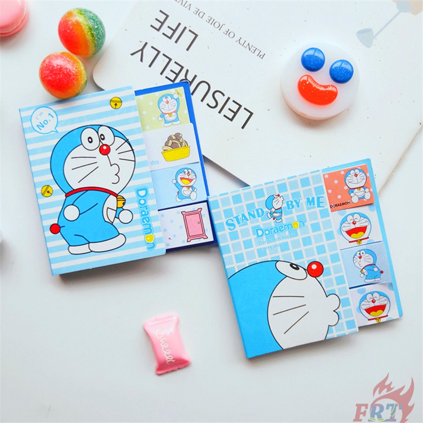 ✿ 1 Gói 100 Miếng Dán Hình Hello Kitty / Baymax / Totoro / Doraemon Đáng Yêu ✿ Giấy Dán Ghi Chú Họa Tiết Dễ Thương