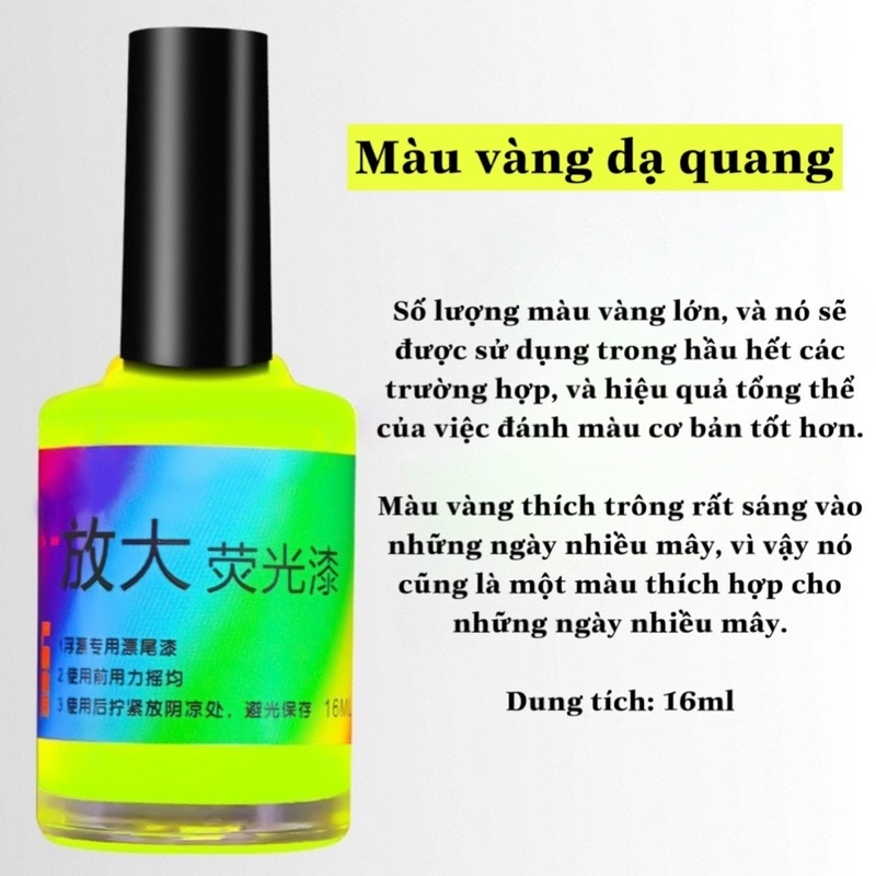 Sơn phao dạ quang câu đài, sơn ty phao