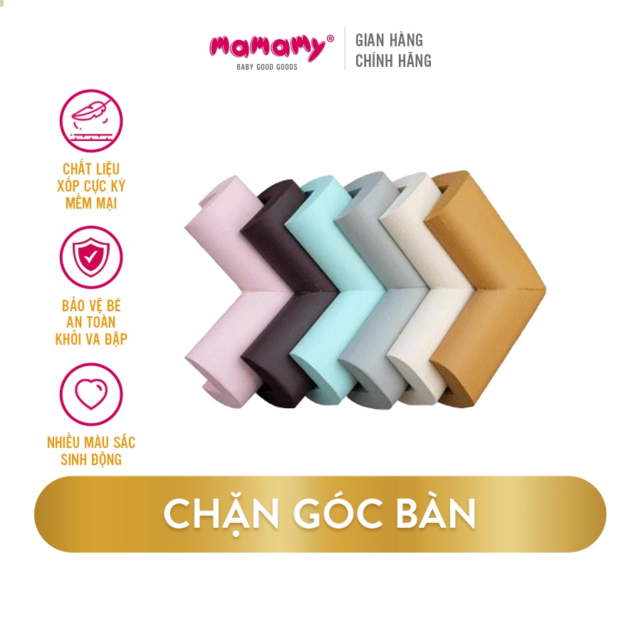 Quà tặng Miếng dán bọc cạnh góc bàn tránh va đập cho bé Mamamy