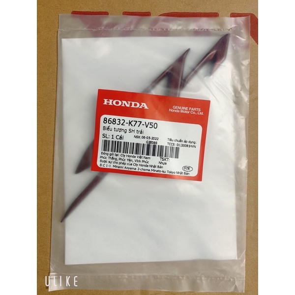 Tem nổi sh việt đời 2017 -2019 mới 100% chuẩn hãng honda , gồm 2  mầu đỏ - bạc