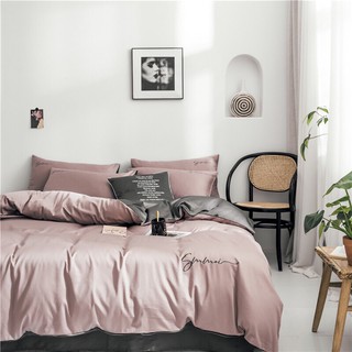 Tencel Sumoi- bộ chăn ga Lụa phối màu hiện đại (nhiều màu lựa chọn), chat chọn size