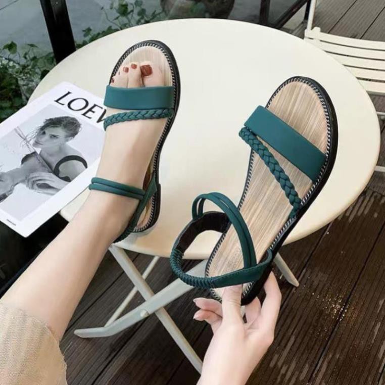 Full. GDN2919094 DÉP HÈ SANDAL THỜI TRANG NỮ QUAI HẬU DÂY BUỘC LA MÃ VINTAGE ULZZANG CÁ TÍNH a14