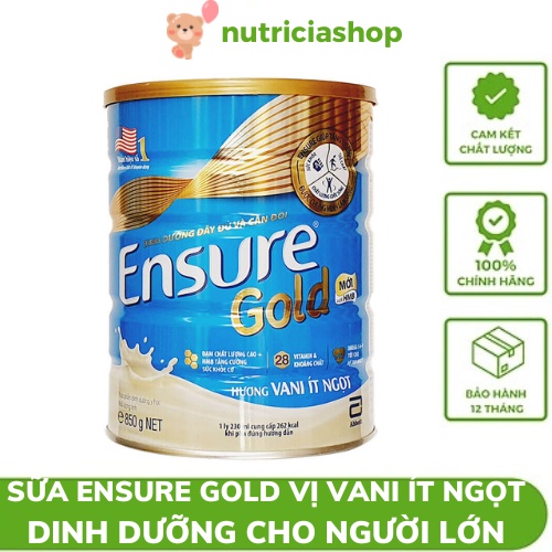 Sữa Ensure gold 850g bổ sung dinh dưỡng dồi dào