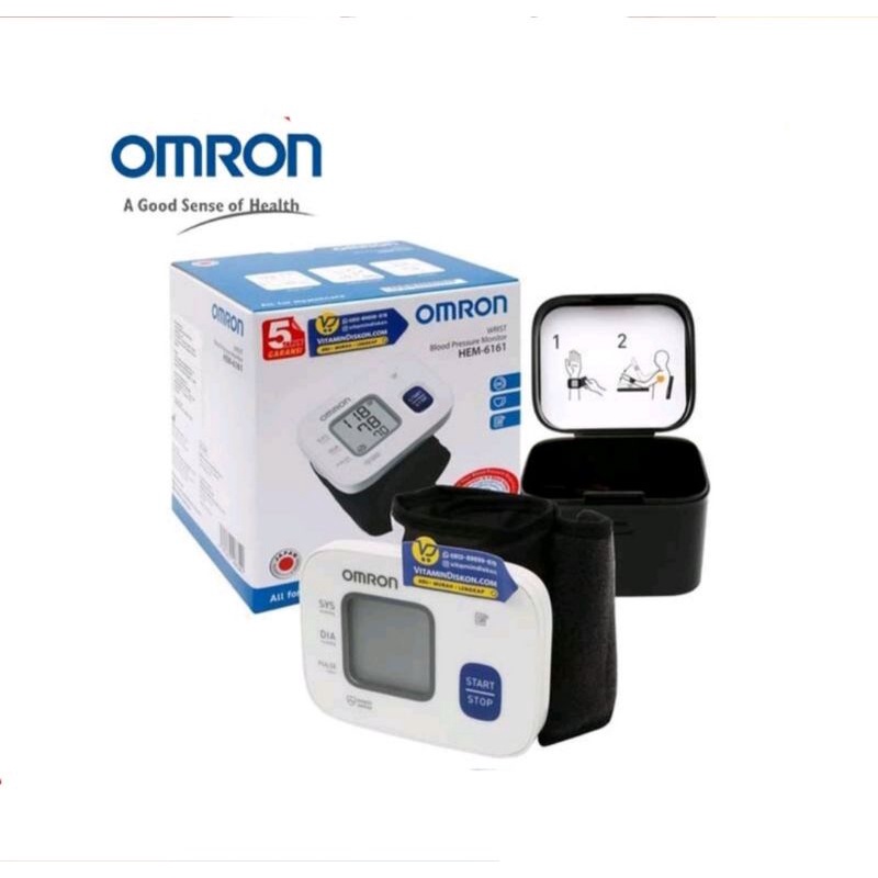 Máy Đo Huyết Áp Cổ Tay Omron HEM-6161 - VT0010 ⚡ Bảo hành ⚡ Cao cấp Giúp đo huyết áp chính xác hiệu quả