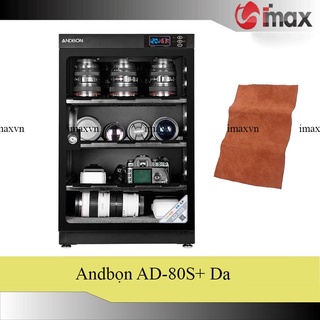 Tủ chống ẩm Andbon AD80S (80 Lít) Công nghệ Japan + Tặng da cừu lau len (Da thật)