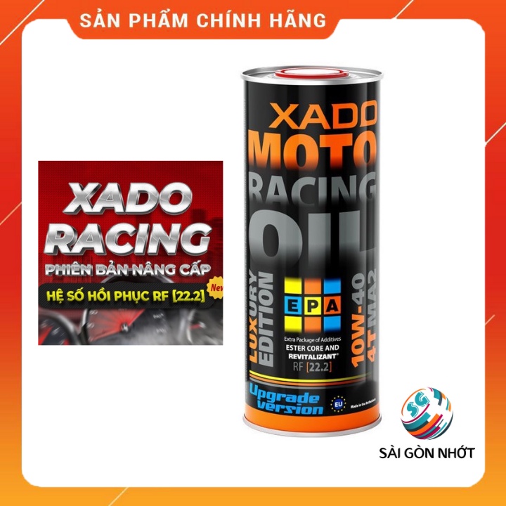 Dầu nhớt Tổng Hợp Xado Racing Oil 10w40 1L