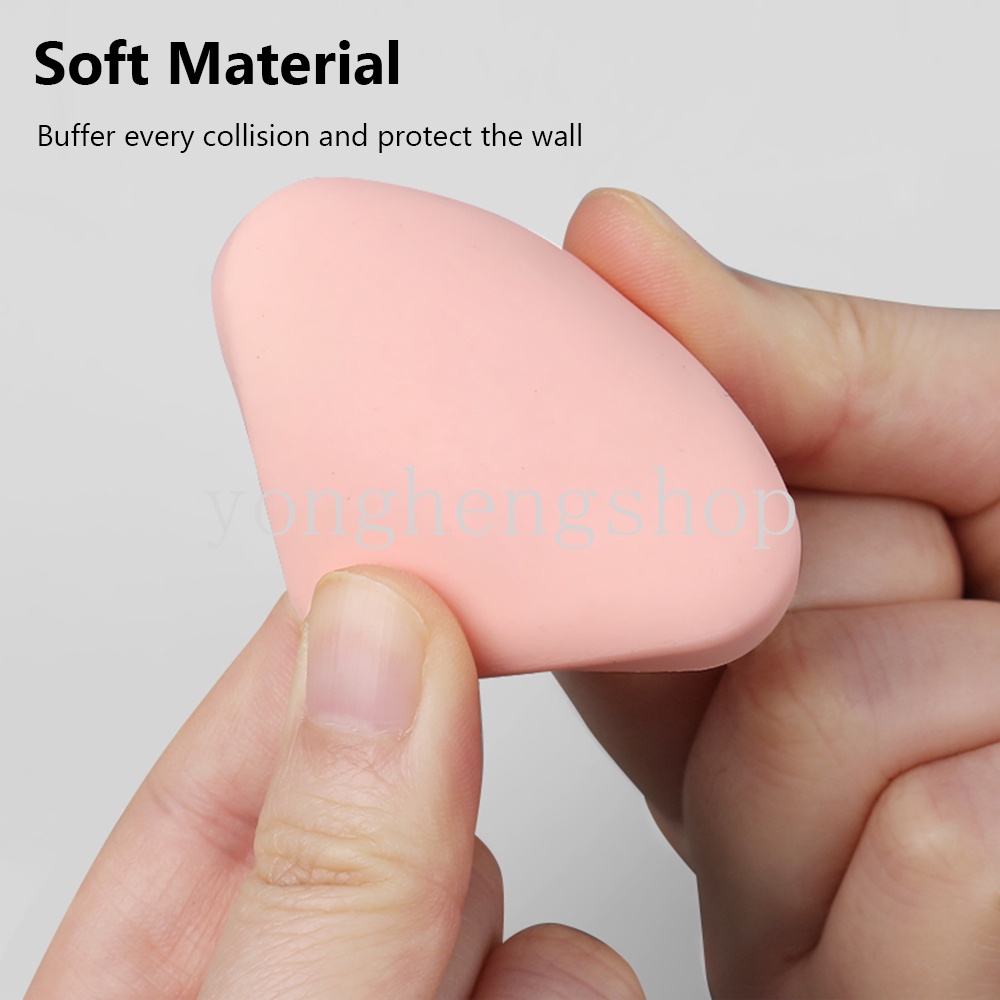 Miếng Chặn Cửa Chống Va Đập Bằng Silicone Hình Tròn/Vuông Tự Dính
