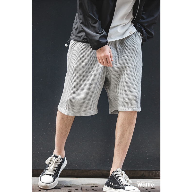 Quần short MADEN cotton ống rộng thoáng khí phong cách retro trẻ trung thời trang dành cho nam