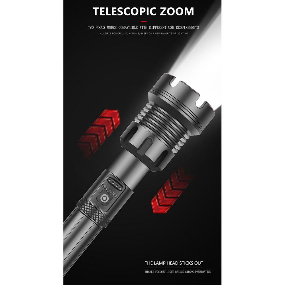 MYRONGVN Đèn Pin LED Sạc Type-C Siêu Sáng Chất Lượng Cao