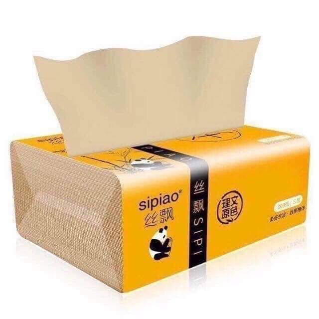 Thùng giấy ăn 30 gói gấu trúc