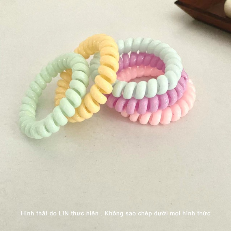 Cột Tóc Lò Xo LIN Màu Pastel