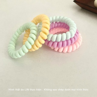 Cột Tóc Lò Xo LIN Màu Pastel